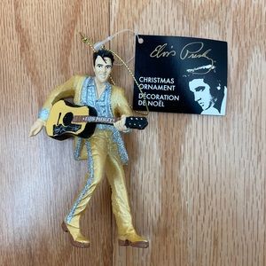 Elvis Presley - Gold Suit with Guitar Kurt Adler Christmas Ornament